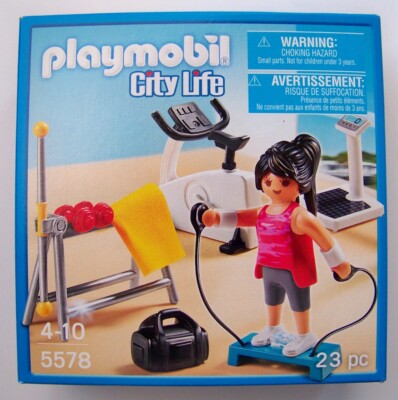 Playmobil City 5578 Fitness Room NEW gym exercise equipment FOR house or motel