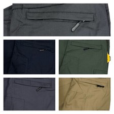 Konvoy Tactical Cargo Pants Slim Straight Fit Rip-Stop Black Navy Green Khaki