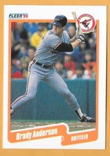 BRADY ANDERSON BALTIMORE ORIOLES #172 - FLEER NM-MT 1990