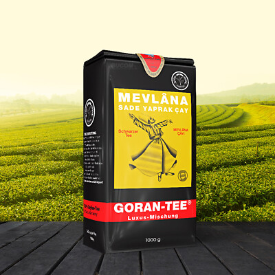Türkischer Schwarzer Tee von MEVLANA GORAN-TEE Luxus Mischung 1kg
