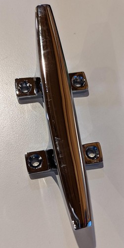 Chrome Finish 6 inch Dock Cleat - Picture 2 of 2