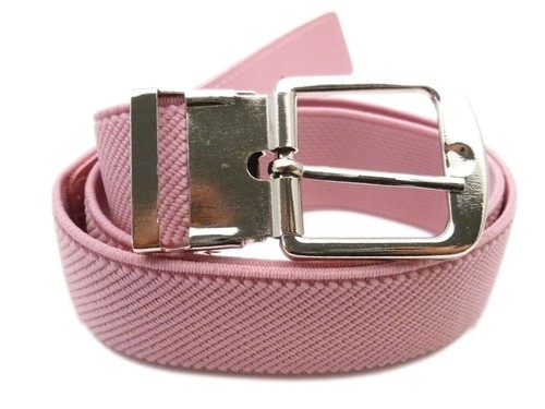 Kids/Childrens Belts. Unisex, adjustable, Elasticated silver buckle stretch Belt - Picture 7 of 19
