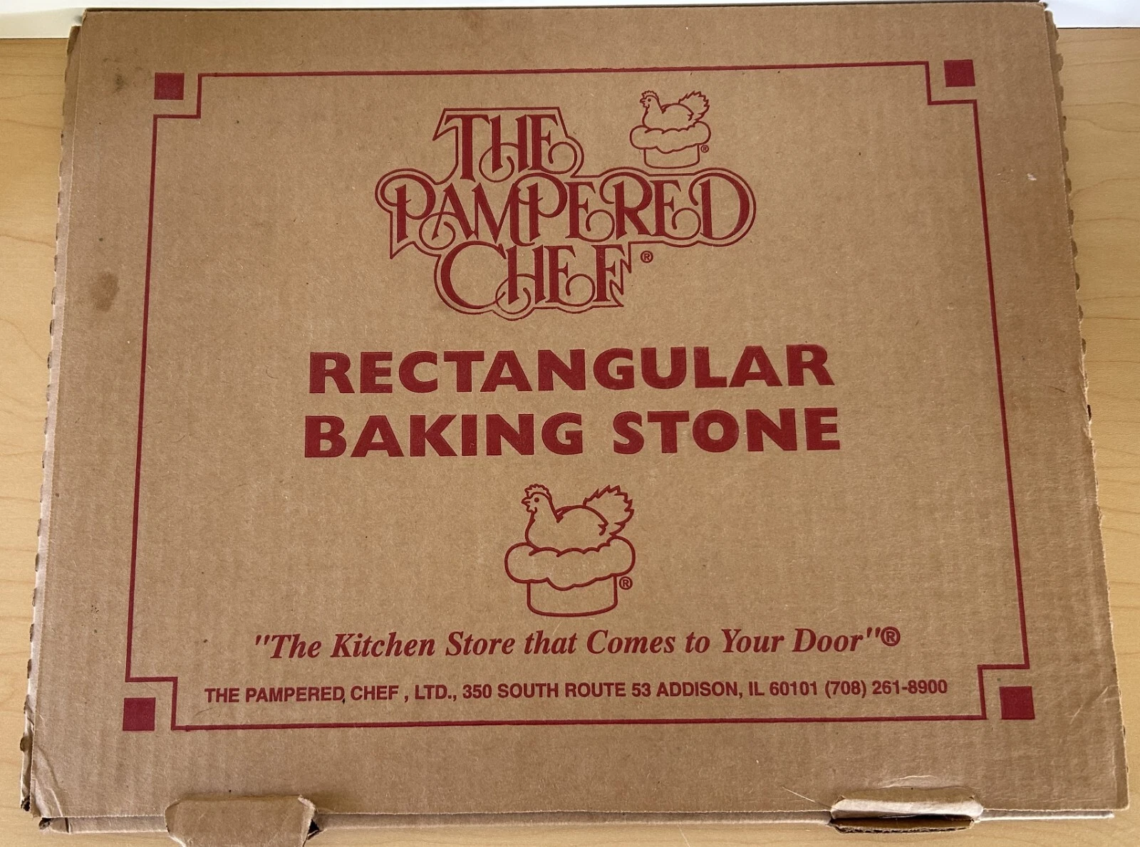 NEW Pampered Chef Stoneware Baking Cookie Sheet 12"x15" Rectangle NEVER USED