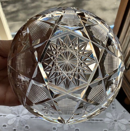 Amerikanische Brillantschliff Glas Kommode Box um 1905 Ahorn Stadt Seminole - Bild 11 von 15