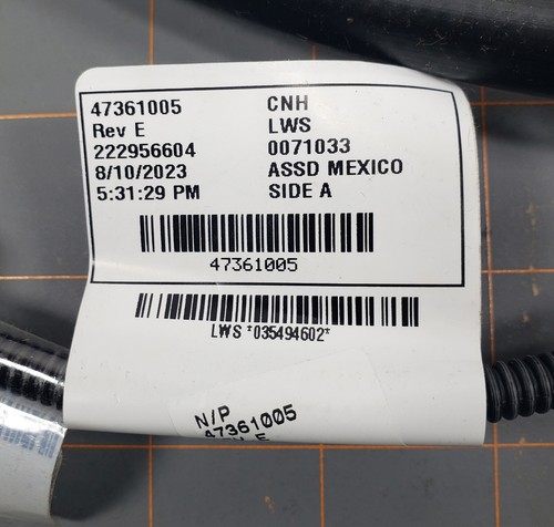 CNH 47361005 REV E HEADER HEIGHT CONTROL WIRING HARNESS (Case, New Holland) OEM - Picture 4 of 6