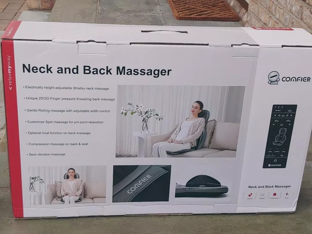 Comfier air compression shiatsu online neck and back massager