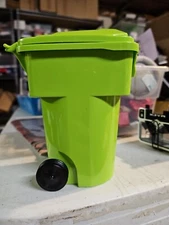 Rehrig Mini Waste Management Trash Cart Desk  Gfl Green