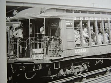 Orig 1952? Brooklyn EL Subway Wood BRT NYC New York NEGATIVE & New 8x10 photo