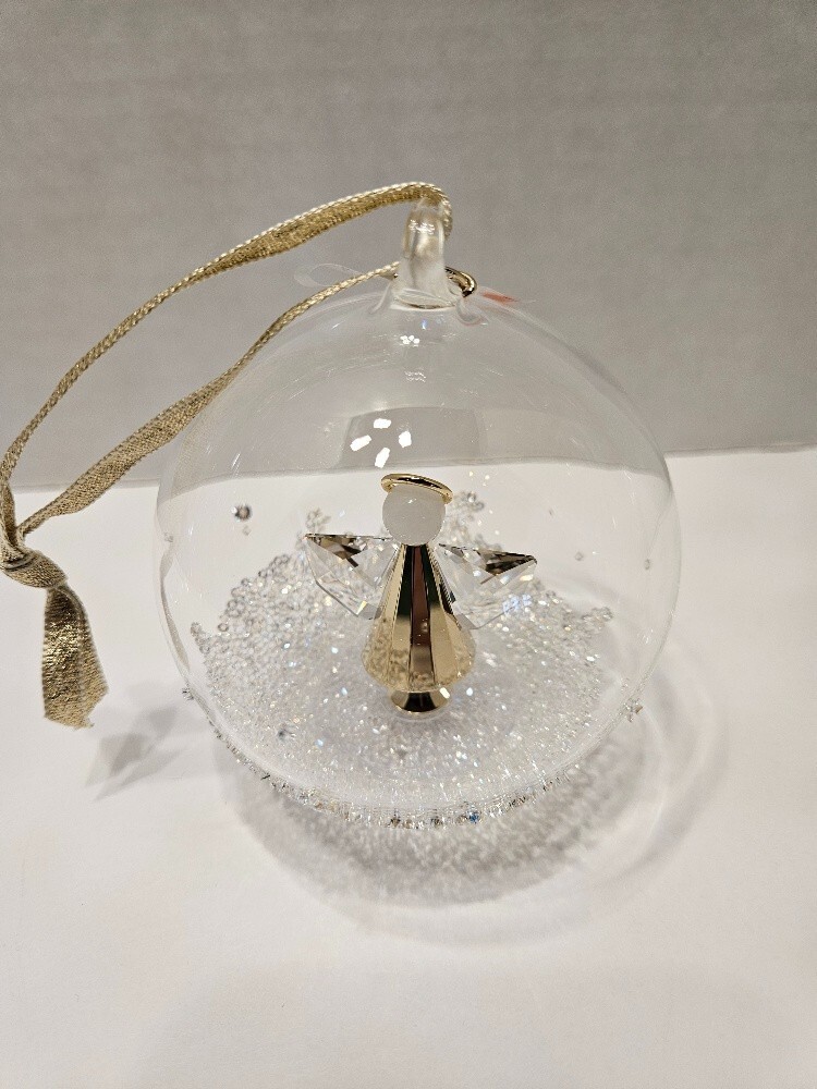 Swarovski Annual Edition 2022 Ball Ornament - White/Gold/Silver