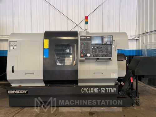 GANESH CYCLONE-52TTMY MULTI AXIS CNC TURNING CENTER - 2011 C Y AXIS LATHE