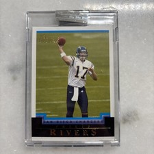 2004 Bowman Uncirculated Philip Rivers White Border Rookie /165 Grail SSP Rare