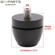 Speaker AMP CD Isolation Damper Feet Stand Pad Base M8 Bolt Height Adjustable 1P