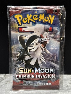 Pokemon Sun & Moon Crimson Invasion Open Single Pack Error Cards Crimped