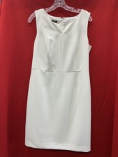 Talbots Ivory Sheath Dress Size 10 NWT
