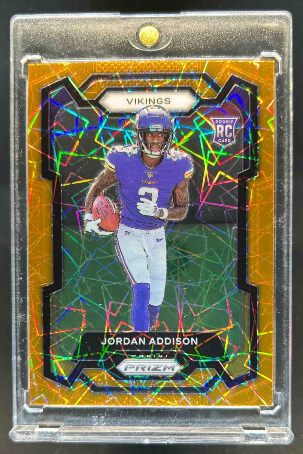 2023 Prizm Jordan Addison RC Lazer Rookie #368 Vikings