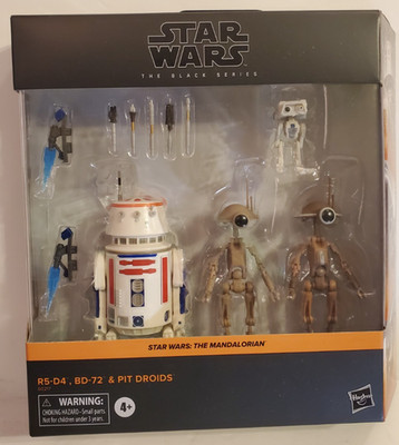 Star Wars Black Series R5-D4 BD-72 & PIT DROIDS The Mandalorian