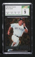 1996 Fleer Metal Universe Joe Girardi #86 CSG 9 Mint g1z