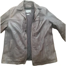 Wilson Leather Thinsulate Jacket Large Men’s ZipInLining Brown Soft Heavyweight 