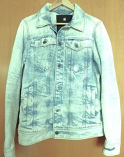 hochwertige G-STAR RAW Herren Jeans Jacke Gr. S / 48 hellblau