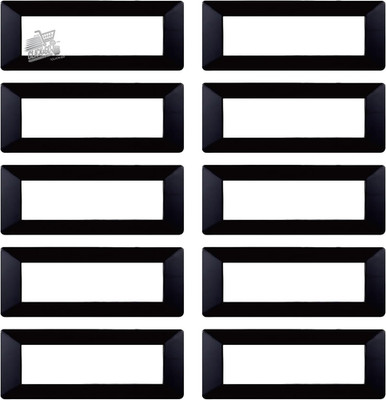 10 Compatible Vimar Plana 7 Modules Black Plates - Modern Civil Series Mounts