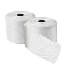 Fiberglass Cloth Tape 50FT 2 Rolls Non-Adhesive Plain 2 InchX50 feet, White