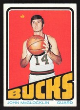 1972 TOPPS JON MCGLOCKLIN 54 VG-EX BASKETBALL MILWAUKEE BUCKS