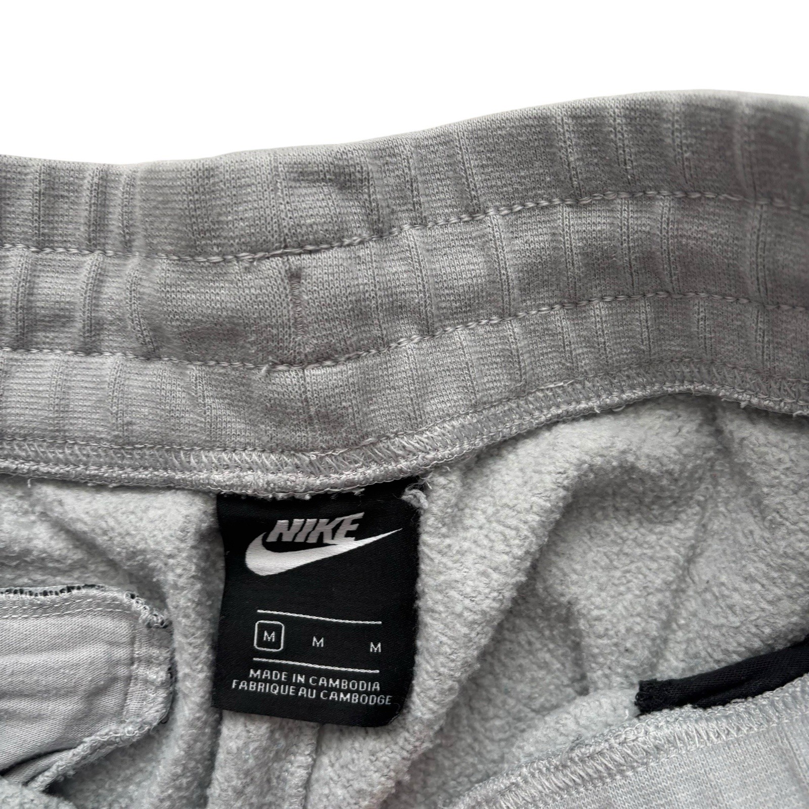 Vintage Nike Air Tracksuit Bottoms 90s Grey Black Retro Sportswear Medium image 2