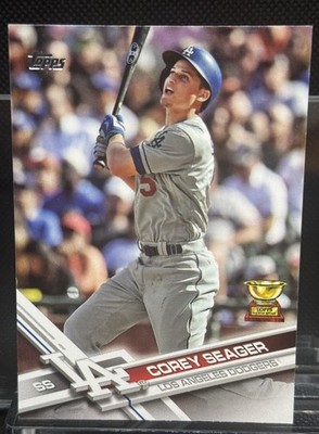 2017 Topps - Corey Seager All Star Rookie Cup #5 At Bat Los Angeles Dodgers