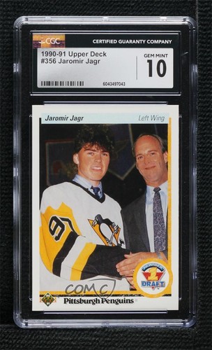 1990-91 Upper Deck First Round Draft Pick Jaromir Jagr CGC 10 Gem Mint Rookie RC