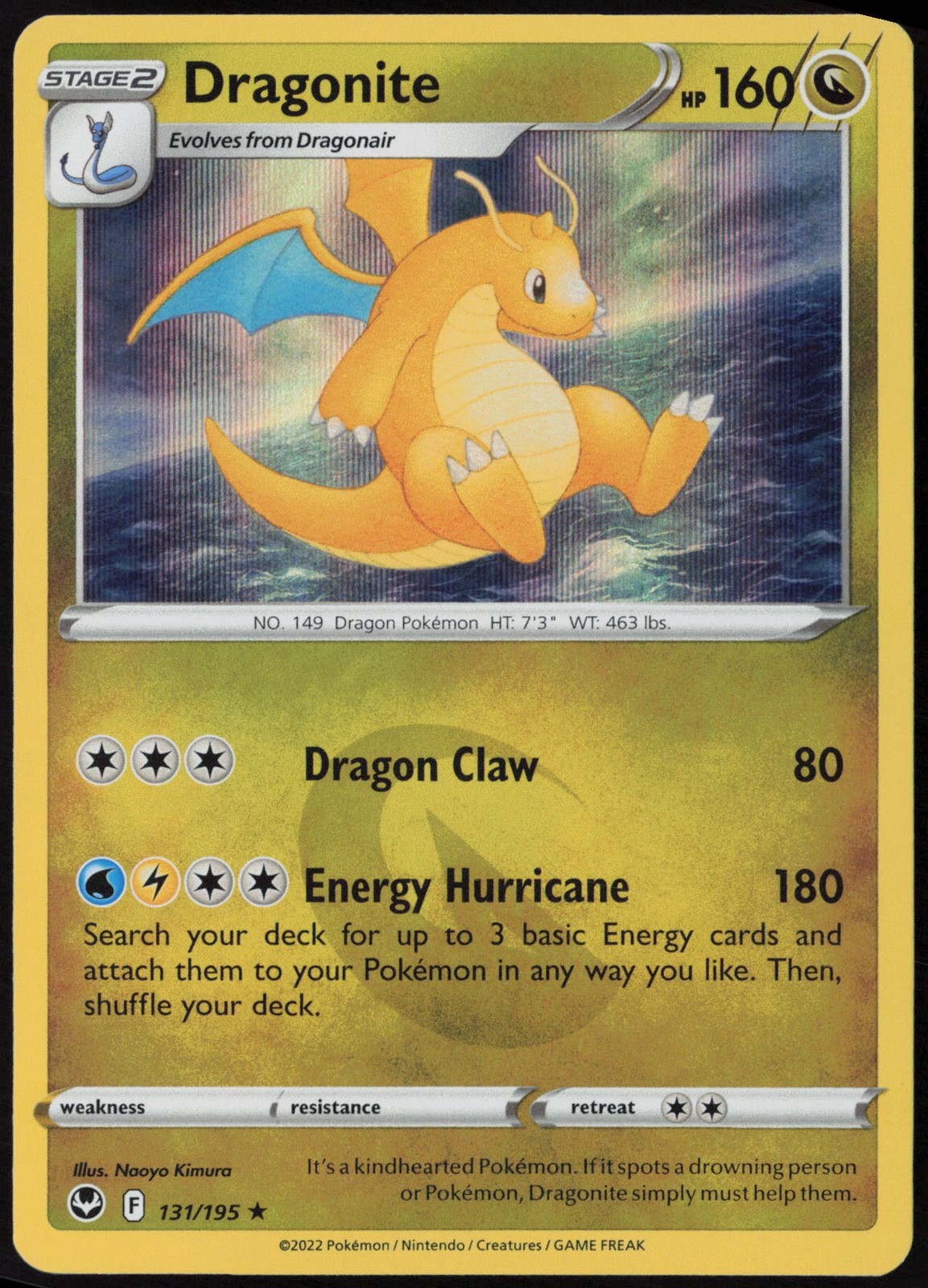 Dragonite SWSH12: Silver Tempest Holo 131/195