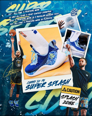 Super Rare ''Not sold anywhere'' Curry 10 Super Splash PE Size 13.5 Never worn