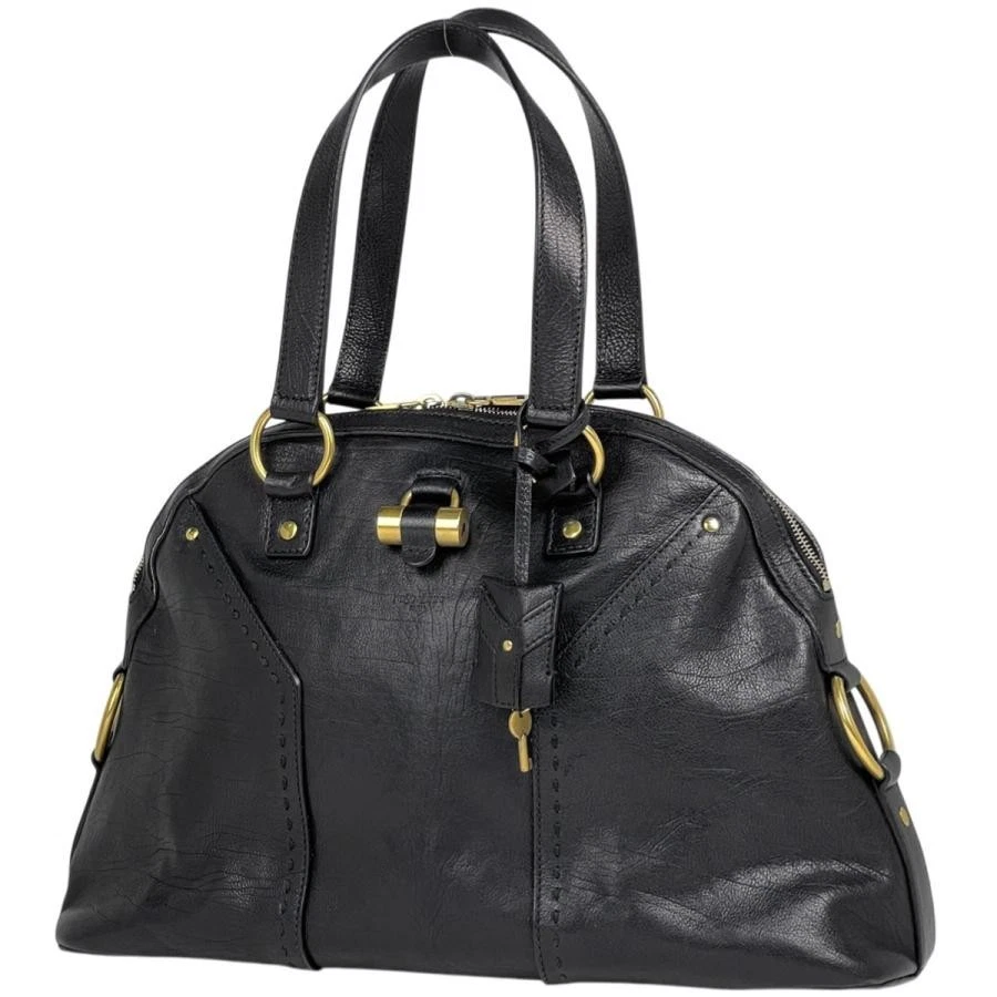 SAINT LAURENT Muse Black Leather Hand Bag Authentic Used Japan | eBay