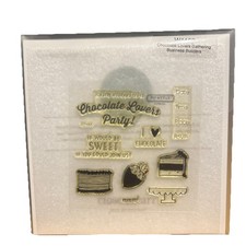 Close To My Heart W1157 For the Chocolate Lovers Acrylic Stamp Set