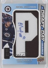 2021 SP Game Used Draft Day Marks Rookies 26/35 Cole Perfetti #DDM-CP Auto um0