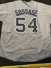 Goose Gossage Signed Grey Custom Baseball Jersey w/HOF 2008 - (SCHWARTZ COA)