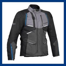 Giacca Moto Uomo 4 stagioni Adventure Ixon Eddas Nero Grigio Blu Taglia M 50