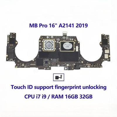 A2141 Motherboard For MacBook Pro 16'' A2141 Logic Board With Touch ID i7 i9 16GB