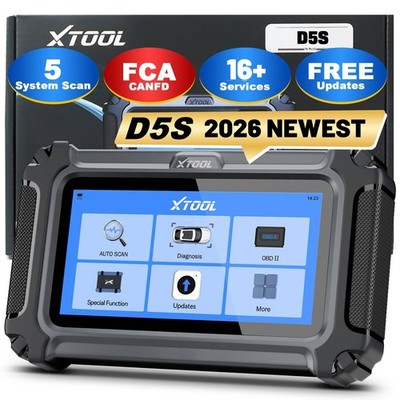 XTOOL D5S OBD2 Scanner Auto Diagnosewerkzeug Auto Code Reader FCA SGW CANFD