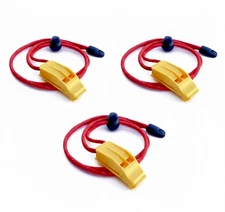 Emergency Whistles with Lanyard Safety Rescue Whistle Survival Loud 120db+ Qty 3
