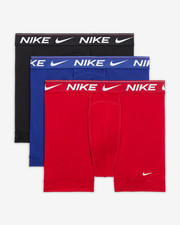 Nike Men  s Dri-FIT Ultra Comfort Boxer Briefs 3-Pack Black Blue Red Size S 28-30