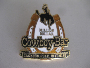 Cowboy Bar Jackson Hole Wyoming Hat Pin 
