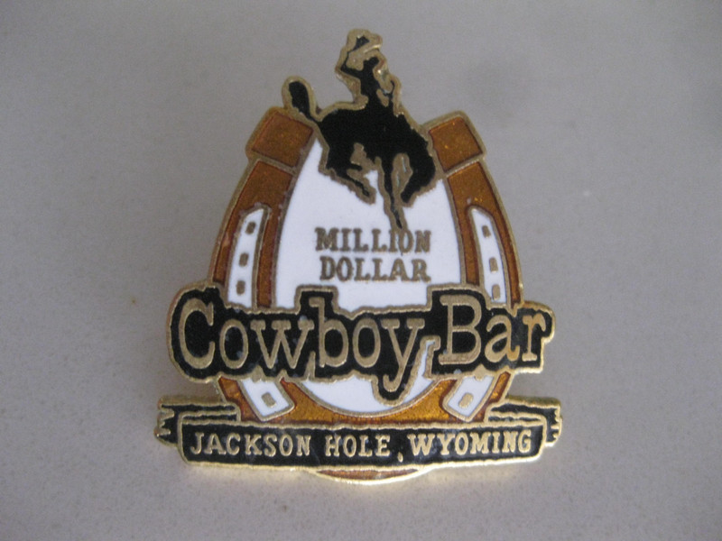 Cowboy Bar Jackson Hole Wyoming Hat Pin 