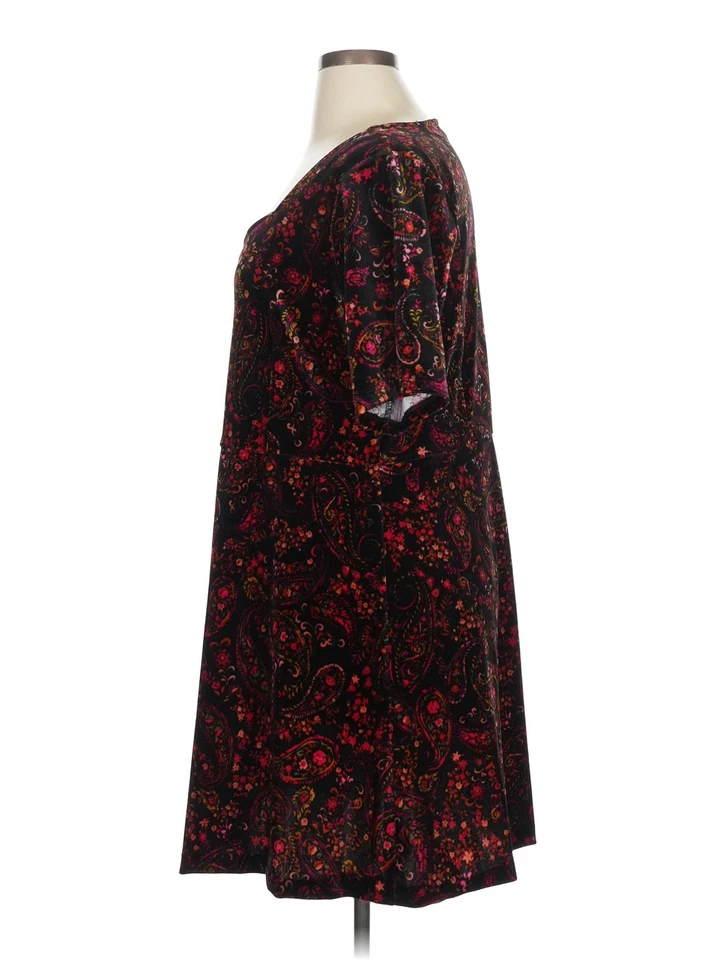 Isaac Mizrahi ¡EN VIVO! Vestido informal negro XL Petites para mujer Foto 4 de 4