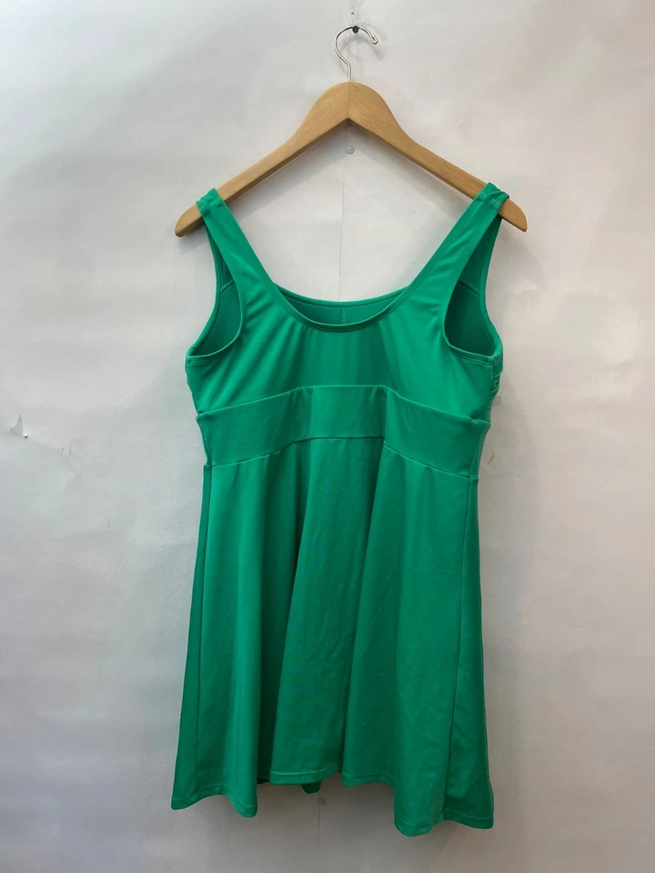 Vestido de baño Lane Bryant sin alambre cuello redondo verde esmeralda para mujer talla 12 Foto 3 de 4