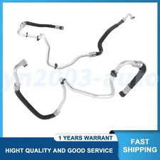 2pcs Engine Oil Cooler Hose Pipe Inlet & Outlet For BMW F02 535i 640i 740Li N55