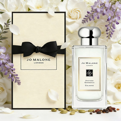 New Jo Malone Vintage Gardenia  Cologne Spray for Women 3.4 oz Perfume 100 ml