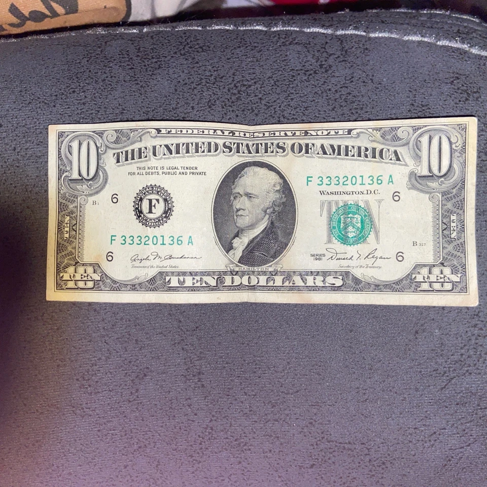 Ten Dollar 1981VINTAGE Bank Note - Image 2 of 4