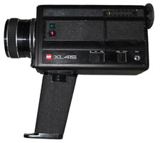 Vintage GAF XL-415 Super 8 Film Camera with Leather Case Untested Classic