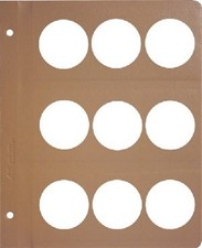 Dansco Coin Album 1 Blank Page 45mm For Large Ancient Coins Medals Free Shipping