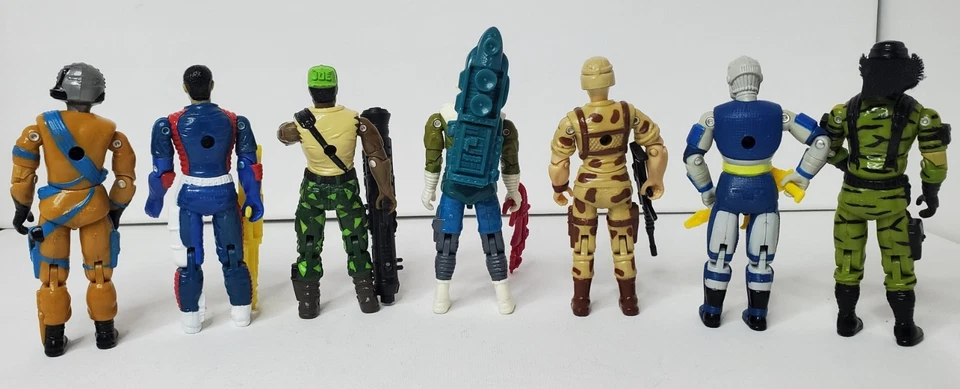 Lote de 7 figuras de acción GI Joe vintage años 80/90 ARAH con Duke lote de 7 con accesorios Foto 2 de 3